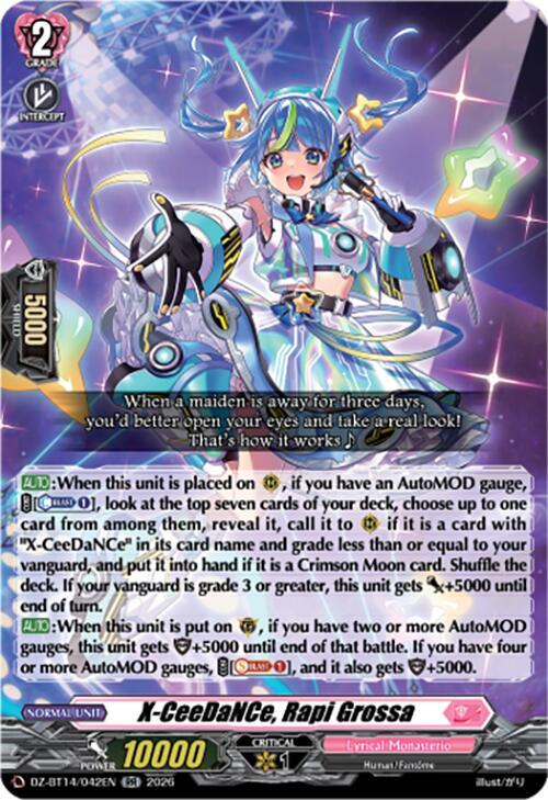 X-CeeDaNCe, Rapi Grossa, DZ-BT14: Envoys of the Crimson Moon DZ-BT14/042EN