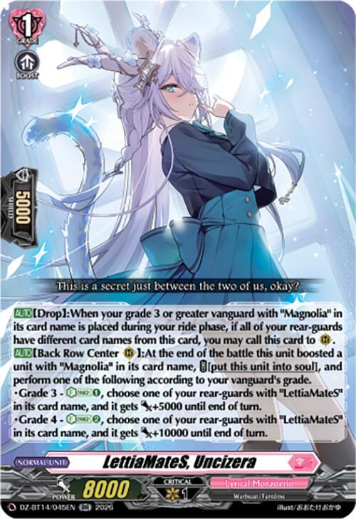LettiaMateS, Uncizera, DZ-BT14: Envoys of the Crimson Moon DZ-BT14/045EN