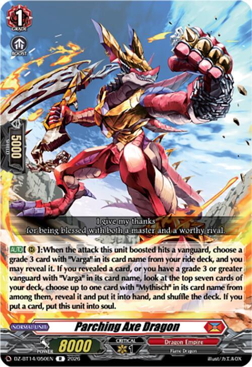 Parching Axe Dragon, DZ-BT14: Envoys of the Crimson Moon DZ-BT14/050EN
