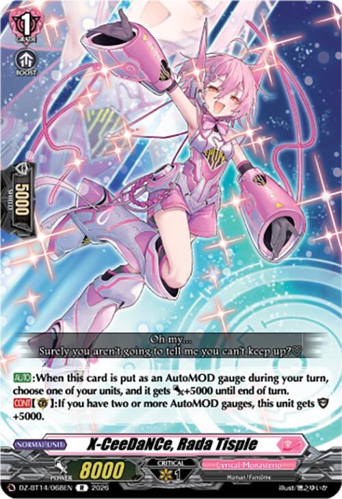 X-CeeDaNCe, Rada Tisple, DZ-BT14: Envoys of the Crimson Moon DZ-BT14/068EN
