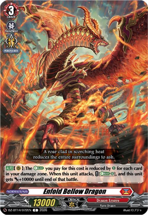 Enfold Bellow Dragon, DZ-BT14: Envoys of the Crimson Moon DZ-BT14/072EN