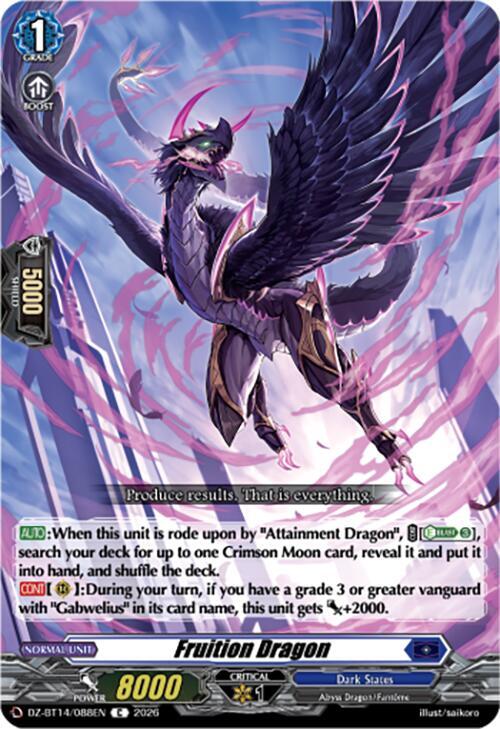 Fruition Dragon, DZ-BT14: Envoys of the Crimson Moon DZ-BT14/088EN