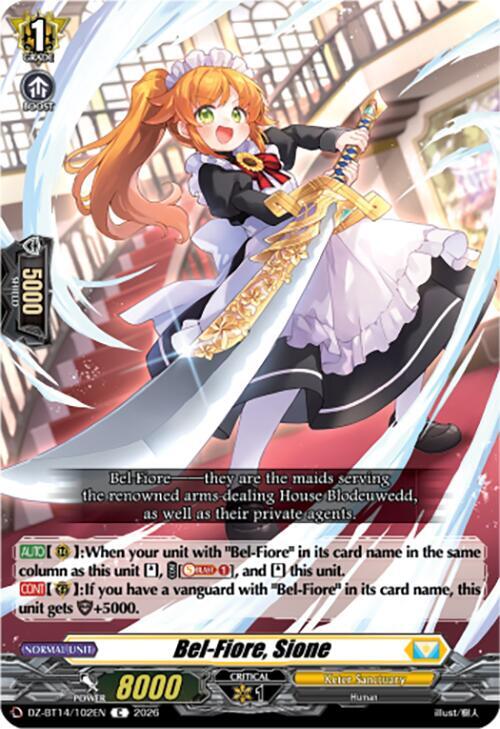 Bel-Fiore, Sione, DZ-BT14: Envoys of the Crimson Moon DZ-BT14/102EN