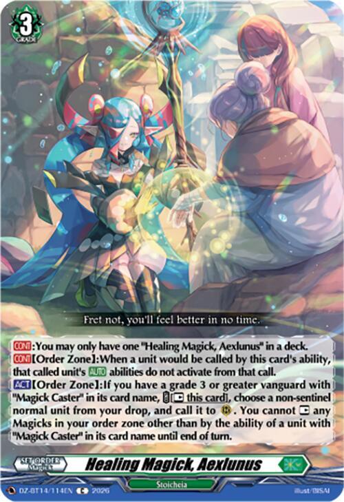 Healing Magick, Aexlunus, DZ-BT14: Envoys of the Crimson Moon DZ-BT14/114EN
