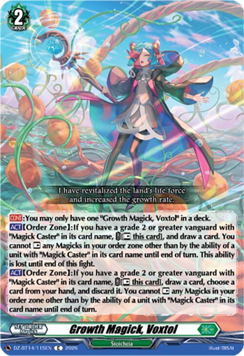 Growth Magick, Voxtol, DZ-BT14: Envoys of the Crimson Moon DZ-BT14/115EN
