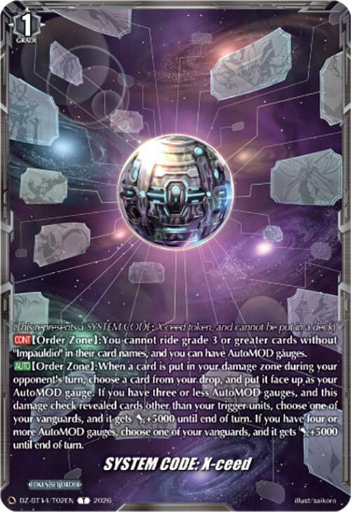 SYSTEM CODE: X-ceed, DZ-BT14: Envoys of the Crimson Moon DZ-BT14/T02EN