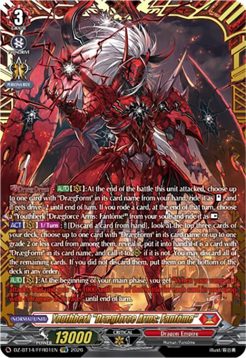 Youthberk "Draegforce Arms: Fantome" (FFR), DZ-BT14: Envoys of the Crimson Moon DZ-BT14/FFR01EN