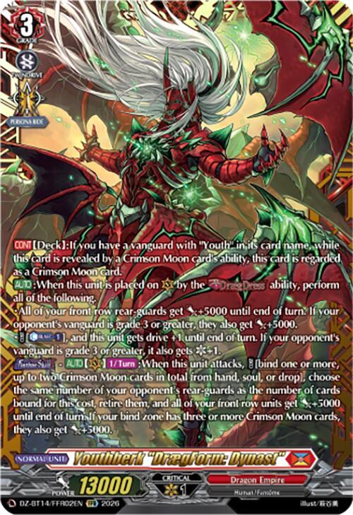 Youthberk "DraegForm: Dynast" (FFR), DZ-BT14: Envoys of the Crimson Moon DZ-BT14/FFR02EN