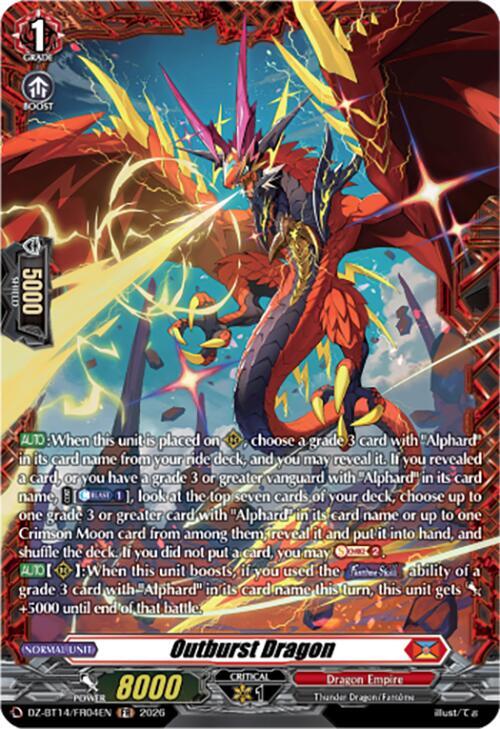 Outburst Dragon (FR), DZ-BT14: Envoys of the Crimson Moon DZ-BT14/FR04EN
