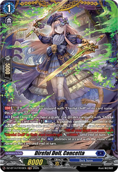 Direful Doll, Concetta (FR), DZ-BT14: Envoys of the Crimson Moon DZ-BT14/FR10EN