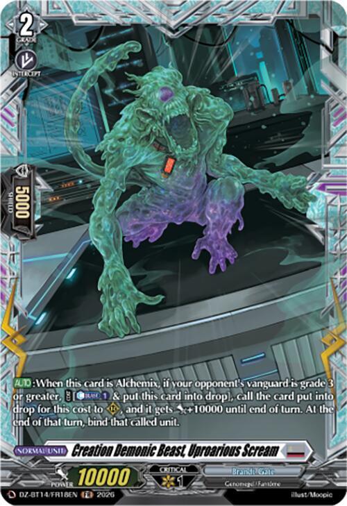 Creation Demonic Beast, Uproarious Scream (FR), DZ-BT14: Envoys of the Crimson Moon DZ-BT14/FR18EN