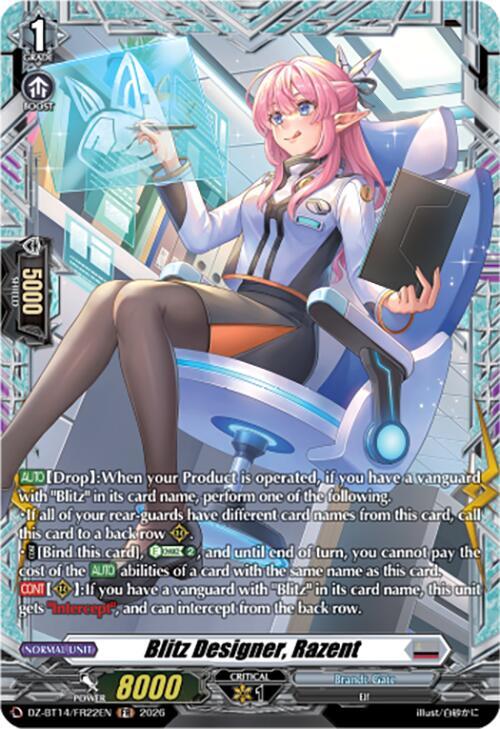 Blitz Designer, Razent (FR), DZ-BT14: Envoys of the Crimson Moon DZ-BT14/FR22EN