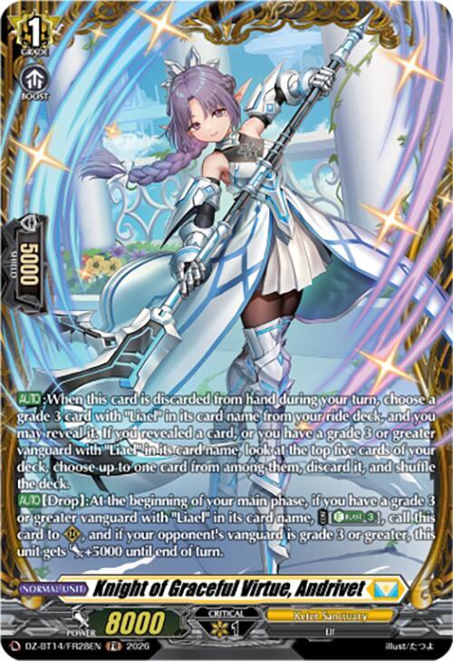Knight of Graceful Virtue, Andrivet (FR), DZ-BT14: Envoys of the Crimson Moon DZ-BT14/FR28EN