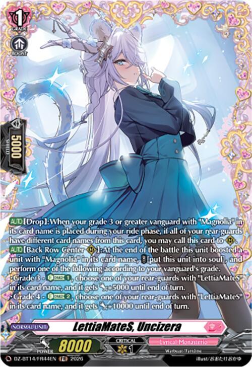 LettiaMateS, Uncizera (FR), DZ-BT14: Envoys of the Crimson Moon DZ-BT14/FR44EN