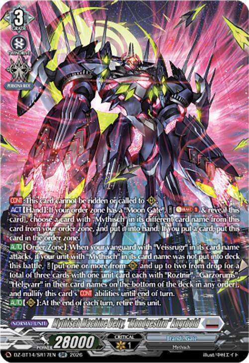 Mythisch Machine Deity, "Mondgestirn" Angrbold (SR), DZ-BT14: Envoys of the Crimson Moon DZ-BT14/SR17EN