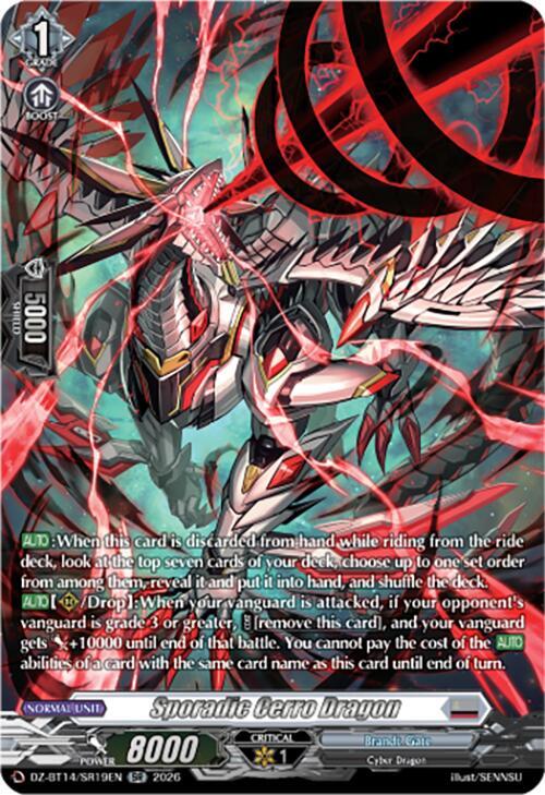 Sporadic Cerro Dragon (SR), DZ-BT14: Envoys of the Crimson Moon DZ-BT14/SR19EN