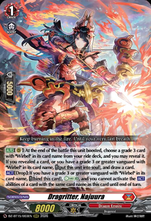 Dragritter, Najuura, DZ-BT15: Strike of Illusionary Shadows DZ-BT15/003EN