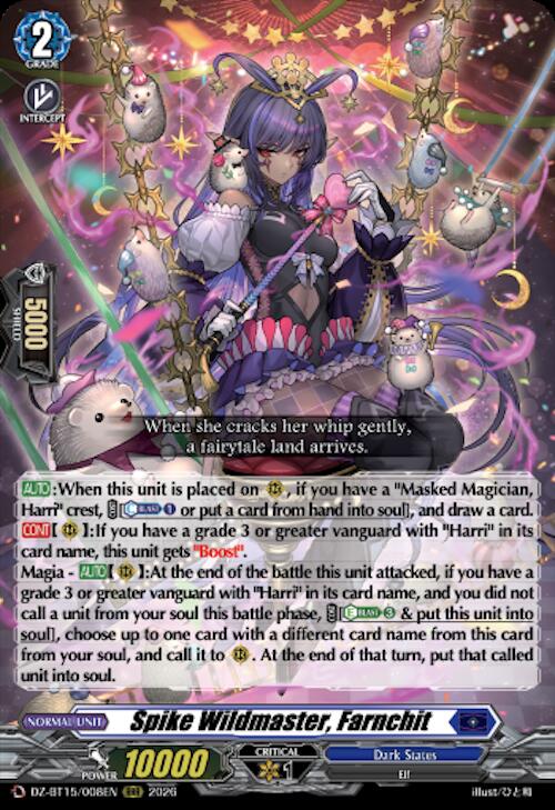 Spike Wildmaster, Farnchit, DZ-BT15: Strike of Illusionary Shadows DZ-BT15/008EN