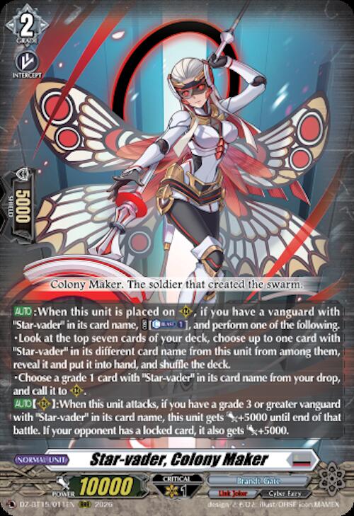 Star-vader, Colony Maker, DZ-BT15: Strike of Illusionary Shadows DZ-BT15/011EN