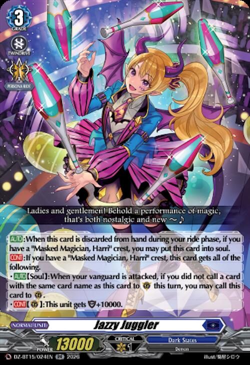 Jazzy Juggler, DZ-BT15: Strike of Illusionary Shadows DZ-BT15/024EN