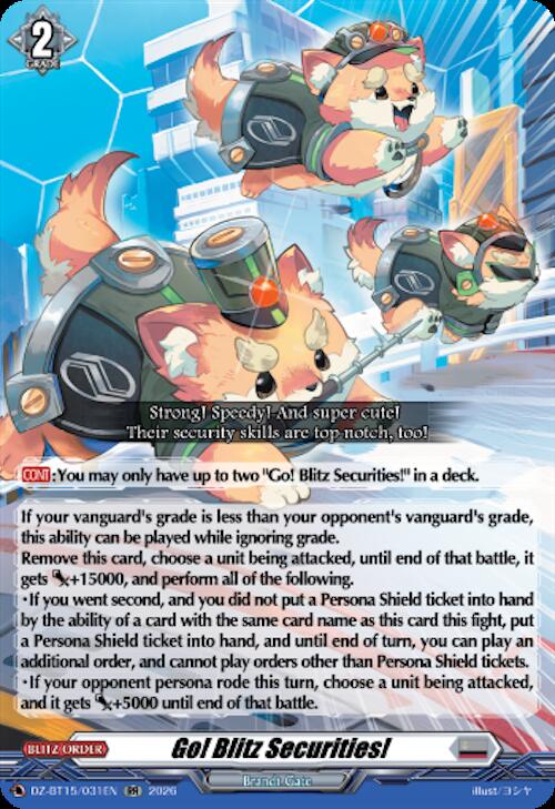 Go! Blitz Securities!, DZ-BT15: Strike of Illusionary Shadows DZ-BT15/031EN