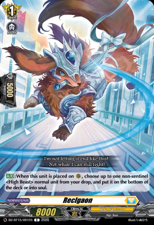 Reclgaon, DZ-BT15: Strike of Illusionary Shadows DZ-BT15/091EN