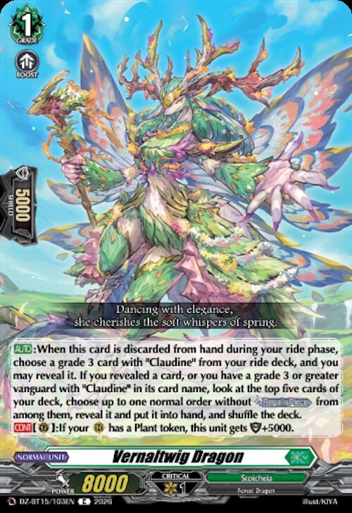 Vernaltwig Dragon, DZ-BT15: Strike of Illusionary Shadows DZ-BT15/103EN