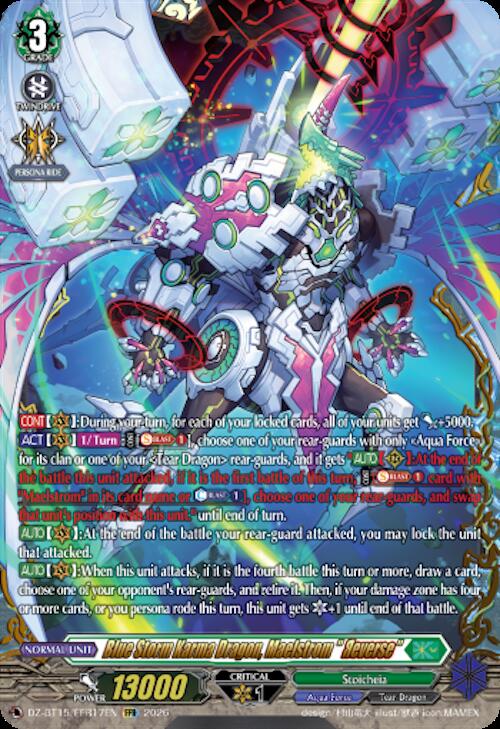 Blue Storm Karma Dragon, Maelstrom "Reverse" (FFR), DZ-BT15: Strike of Illusionary Shadows DZ-BT15/FFR17EN