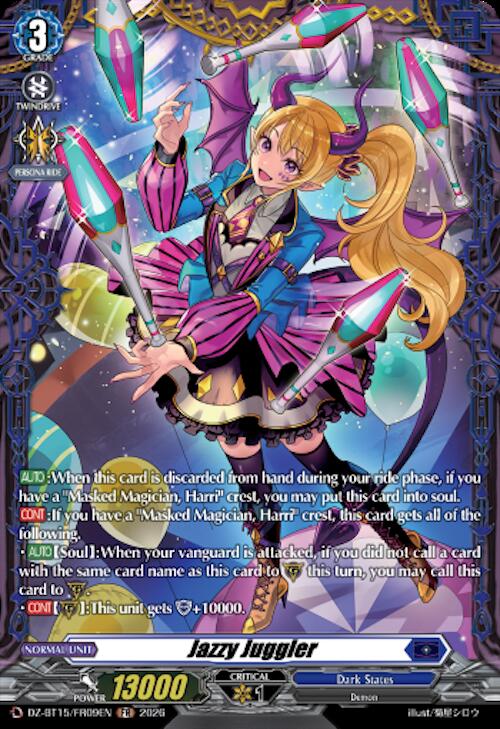 Jazzy Juggler (FR), DZ-BT15: Strike of Illusionary Shadows DZ-BT15/FR09EN