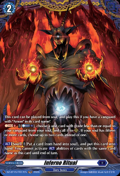 Inferno Ritual (FR), DZ-BT15: Strike of Illusionary Shadows DZ-BT15/FR17EN