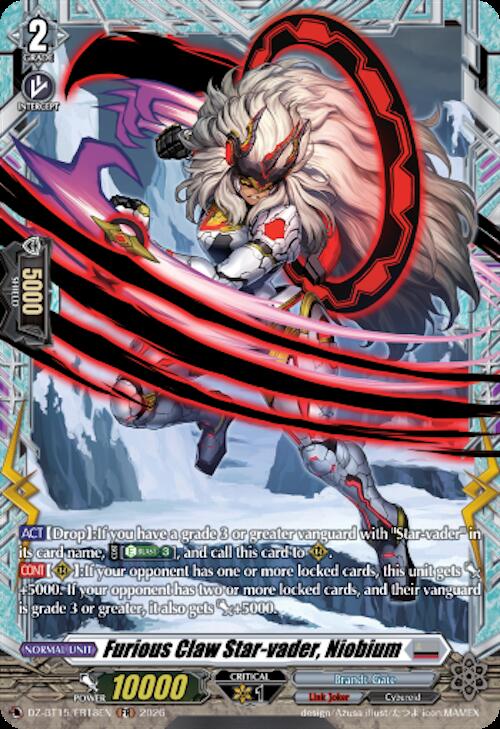 Furious Claw Star-vader, Niobium (FR), DZ-BT15: Strike of Illusionary Shadows DZ-BT15/FR18EN