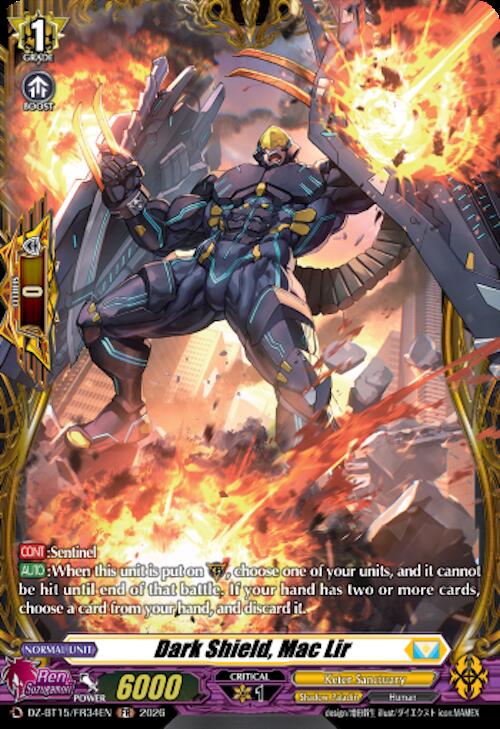 Dark Shield, Mac Lir (FR), DZ-BT15: Strike of Illusionary Shadows DZ-BT15/FR34EN