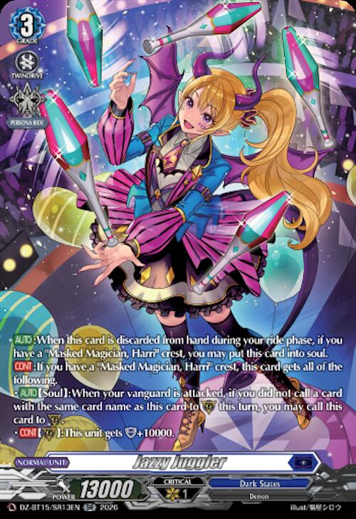 Jazzy Juggler (SR), DZ-BT15: Strike of Illusionary Shadows DZ-BT15/SR13EN