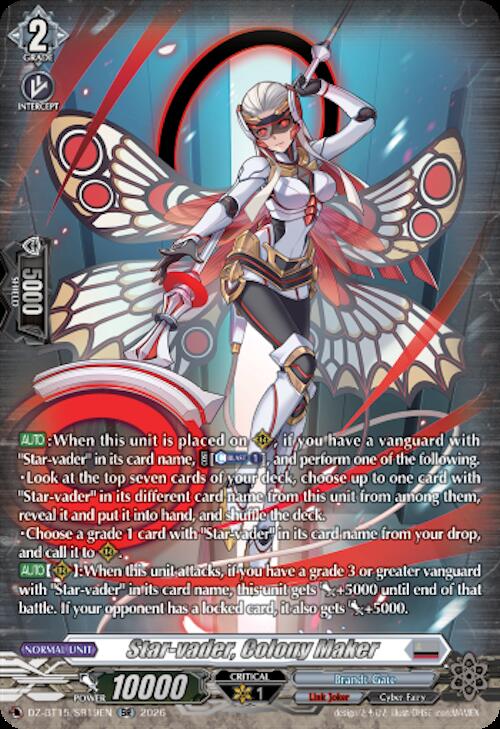 Star-vader, Colony Maker (SR), DZ-BT15: Strike of Illusionary Shadows DZ-BT15/SR19EN