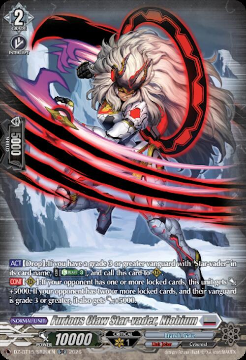 Furious Claw Star-vader, Niobium (SR), DZ-BT15: Strike of Illusionary Shadows DZ-BT15/SR20EN