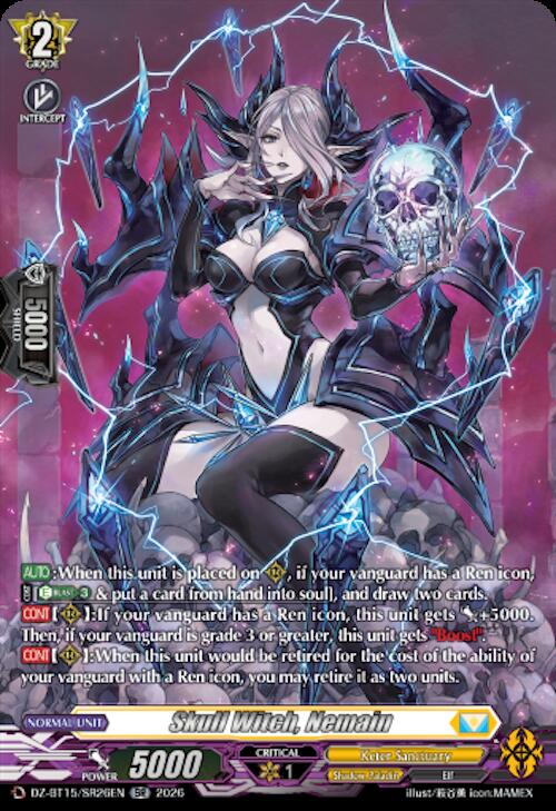 Skull Witch, Nemain (SR), DZ-BT15: Strike of Illusionary Shadows DZ-BT15/SR26EN