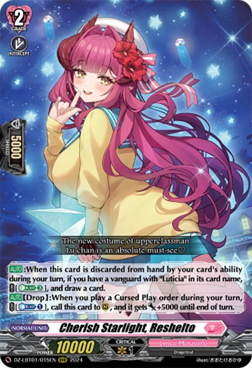 Cherish Starlight, Reshelto, DZ-LBT01: Lyrical Monasterio Sparkling Stars! DZ-LBT01/015EN