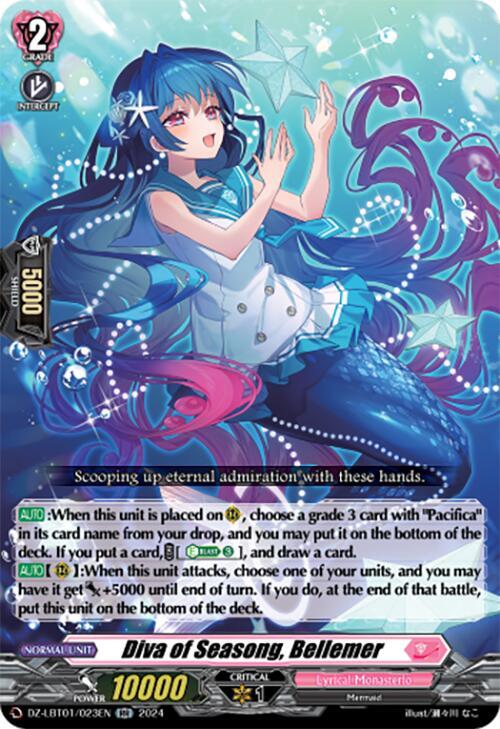 Diva of Seasong, Bellemer, DZ-LBT01: Lyrical Monasterio Sparkling Stars! DZ-LBT01/023EN