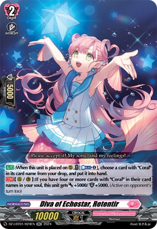 Diva of Echostar, Retentir, DZ-LBT01: Lyrical Monasterio Sparkling Stars! DZ-LBT01/024EN
