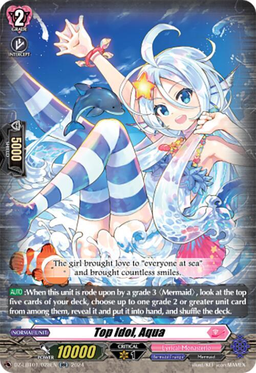 Top Idol, Aqua, DZ-LBT01: Lyrical Monasterio Sparkling Stars! DZ-LBT01/028EN