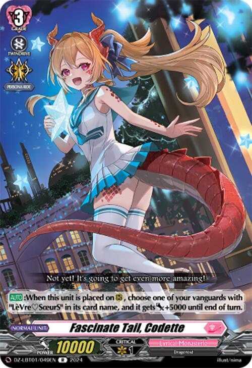 Fascinate Tail, Codette, DZ-LBT01: Lyrical Monasterio Sparkling Stars! DZ-LBT01/049EN