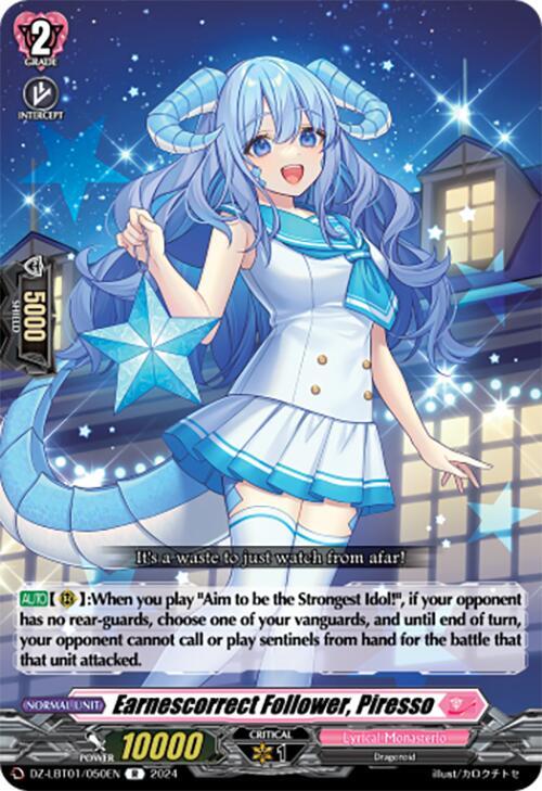 Earnescorrect Follower, Piresso, DZ-LBT01: Lyrical Monasterio Sparkling Stars! DZ-LBT01/050EN