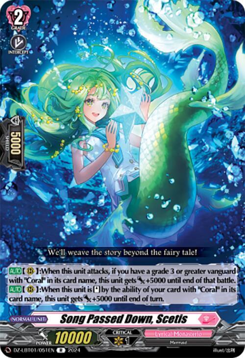 Song Passed Down, Scetis, DZ-LBT01: Lyrical Monasterio Sparkling Stars! DZ-LBT01/051EN