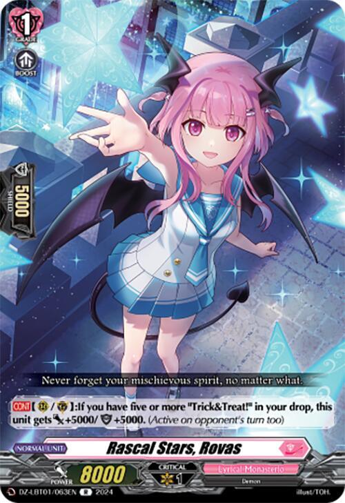 Rascal Stars, Rovas, DZ-LBT01: Lyrical Monasterio Sparkling Stars! DZ-LBT01/063EN