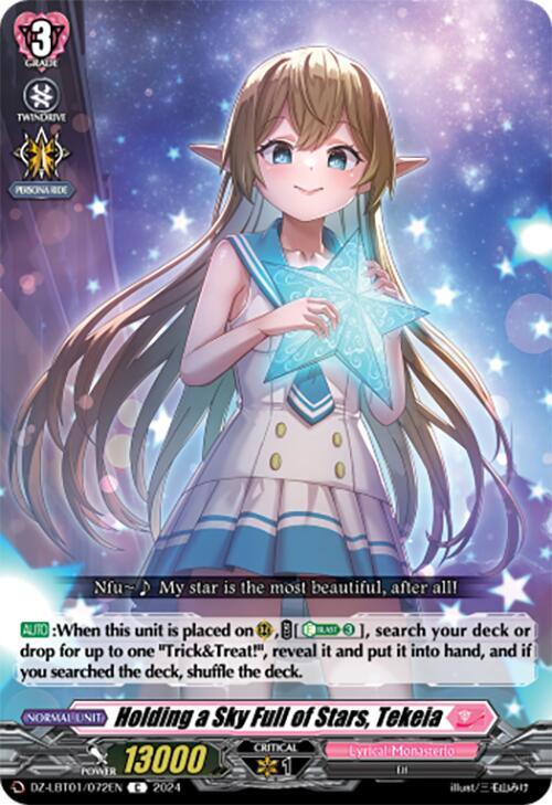 Holding a Sky Full of Stars, Tekeia, DZ-LBT01: Lyrical Monasterio Sparkling Stars! DZ-LBT01/072EN