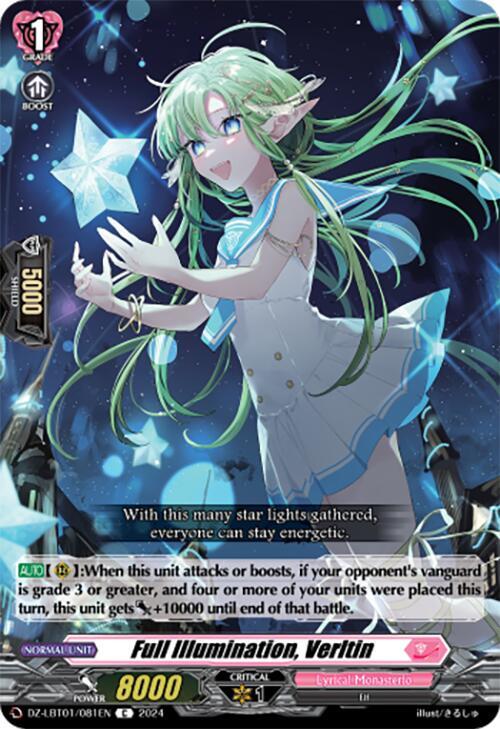 Full Illumination, Verltin, DZ-LBT01: Lyrical Monasterio Sparkling Stars! DZ-LBT01/081EN