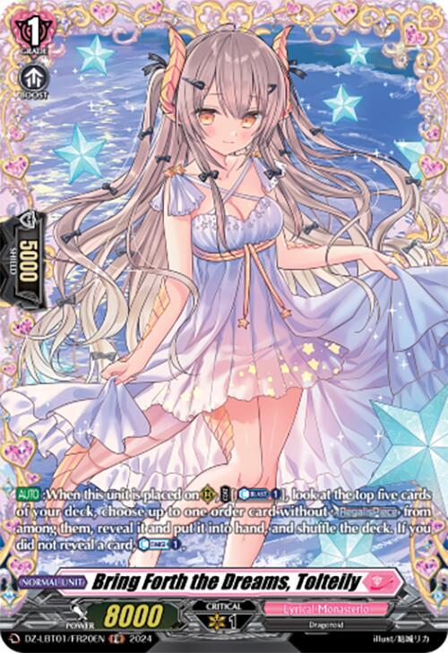 Bring Forth the Dreams, Tolteily (FR), DZ-LBT01: Lyrical Monasterio Sparkling Stars! DZ-LBT01/FR20EN
