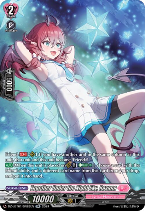 Together Under the Night Sky, Ravana (SR), DZ-LBT01: Lyrical Monasterio Sparkling Stars! DZ-LBT01/SR28EN