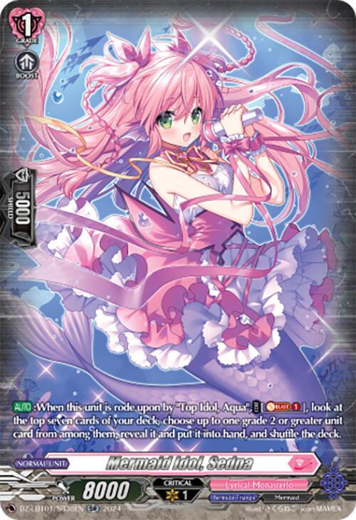 Mermaid Idol, Sedna (SR), DZ-LBT01: Lyrical Monasterio Sparkling Stars! DZ-LBT01/SR38EN