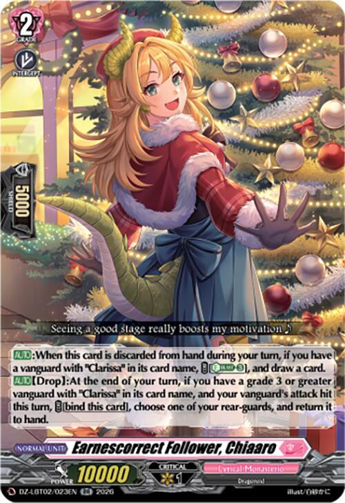 Earnescorrect Follower, Chiaaro, DZ-LBT02: Lyrical Monasterio Season of Wonders DZ-LBT02/023EN